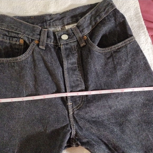 Vintage Levi's Women's 501, Size 7, Blue Denim 5 Button - Picture 5 of 12